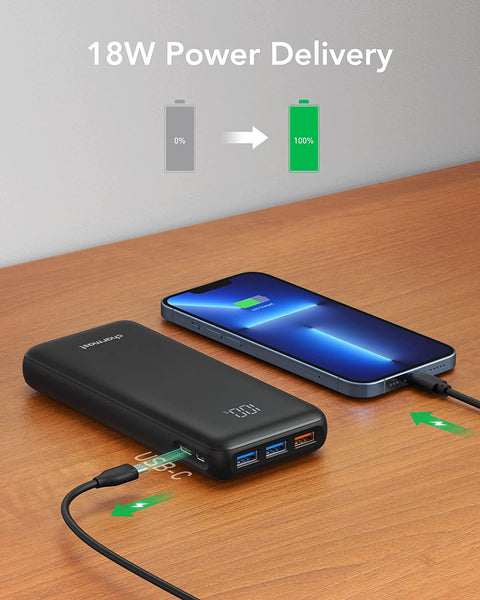 Charmast Power Bank 23800mAh PD 65W Caricatore Portatile USB C ricarica  Rapida e quick charge 3.0 Batteria Portatile PC powerbank per Huawei