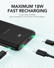 Charmast 10000mAh PD20W Mini Fast Charging Power Bank with LED Display