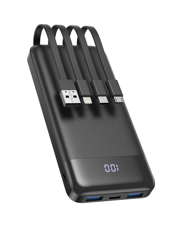 Charmast 10400mAh Power Bank Portable Charger USB C Slim Thin Model W1056.  White