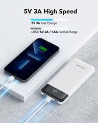 10400mAh 3A Fast Charging Power Bank with LED Display